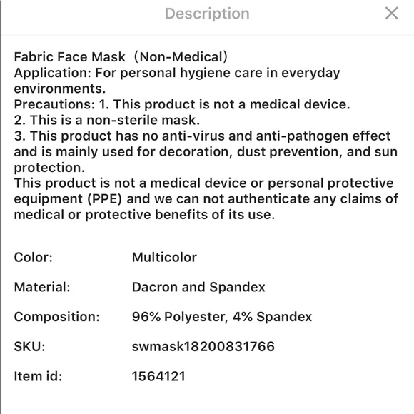 2pc face mask set - Picture 5 of 5